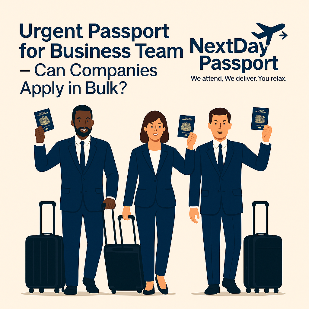 Urgent Passport for Business Teams — Can Companies Apply in Bulk?