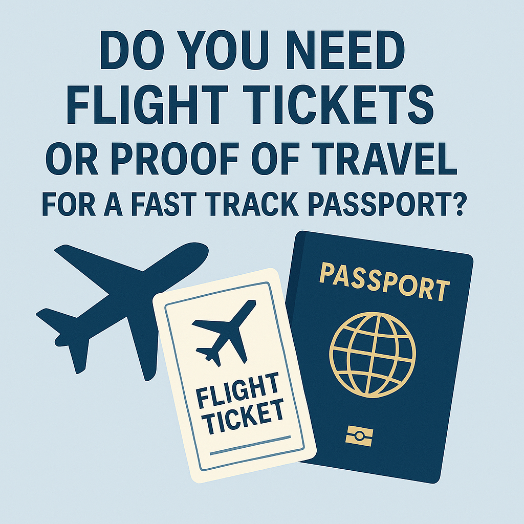 Do You Need Flight Tickets or Proof of Travel for a Fast Track Passport?
