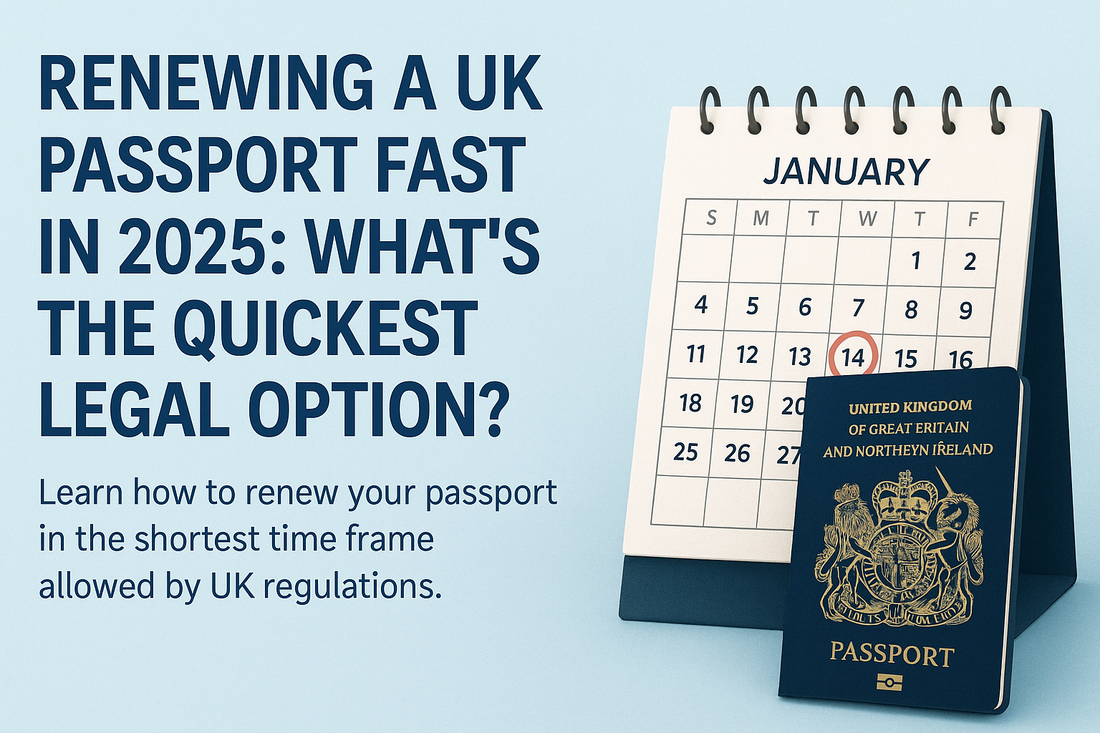 Renewing a UK Passport Fast in 2025: What’s the Quickest Legal Option?