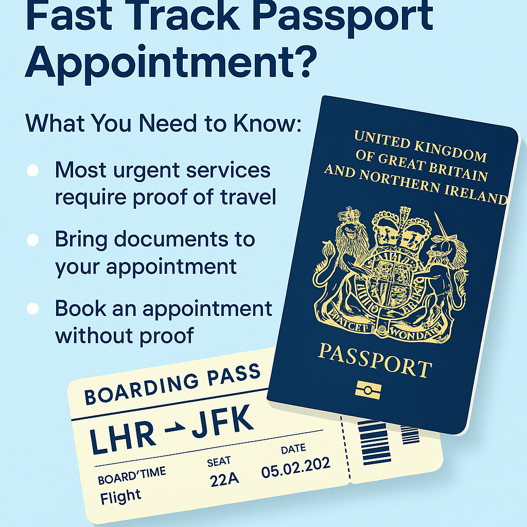 Do I Need Proof of Travel for a Fast Track Passport Appointment?