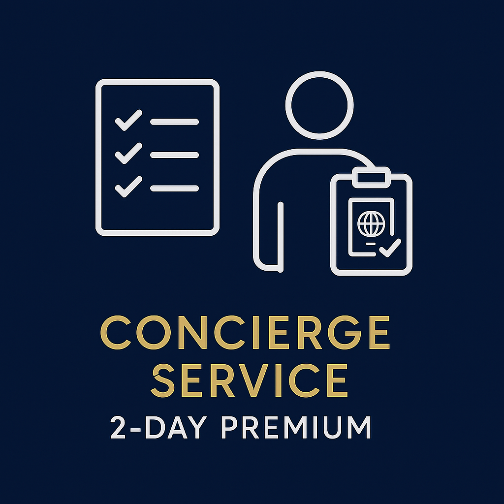 Next Day Passport Concierge Fee - 2 Day Premium Service